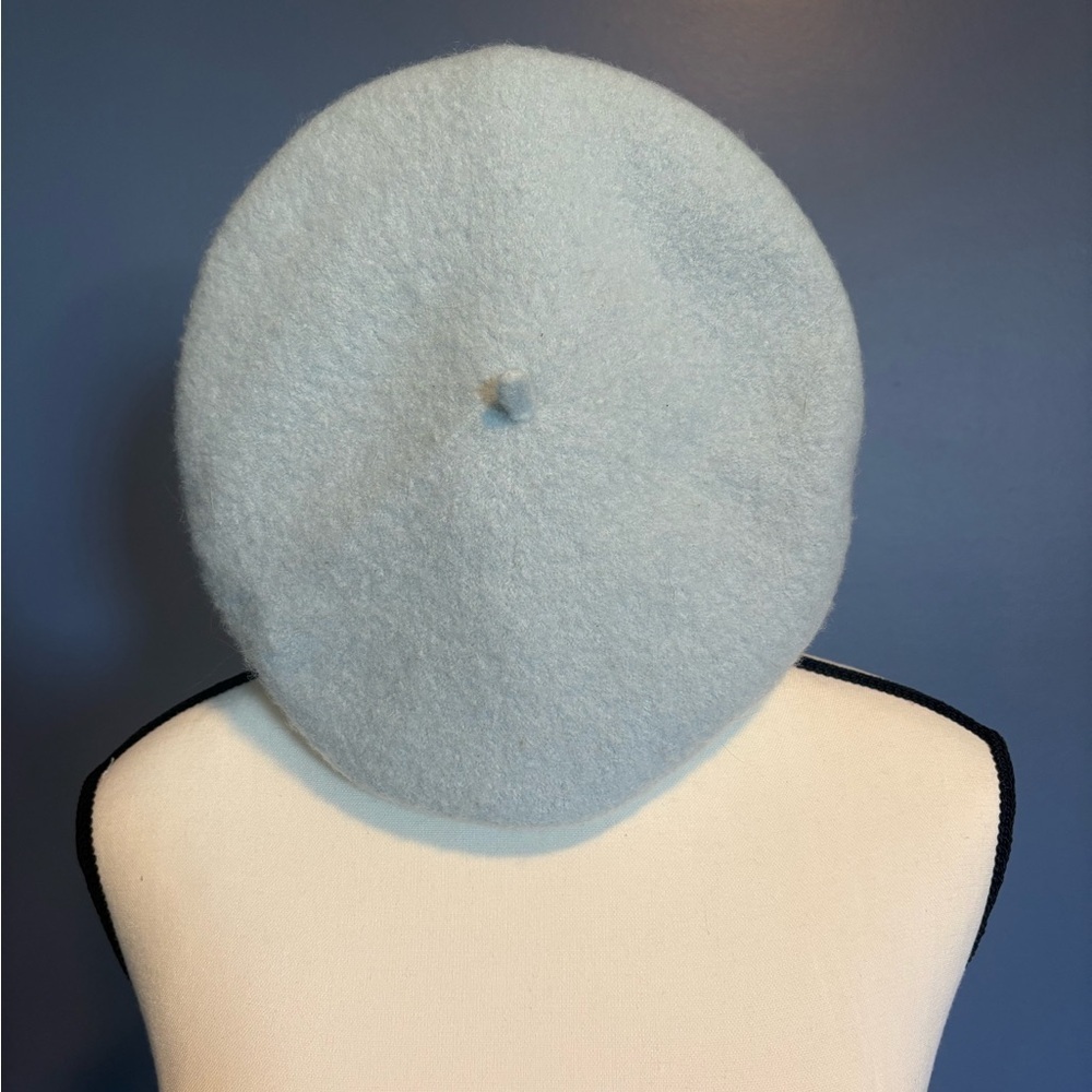 H&M Light Blue Beret with Red Details - Picture 2 of 5